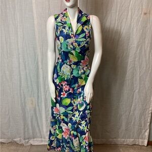 J. McLaughlin Miramar Linen-Blend Dress; Size: S